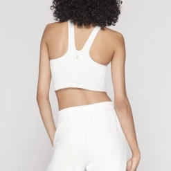 Spiritual Gangster Amor Crop Tank - White