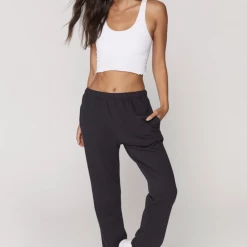 Spiritual Gangster Laguna Sweatpant-Black Women's Clothing