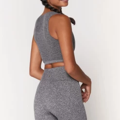 Spiritual Gangster Women's Clothing Metta Plunge Brami-Heather Grey