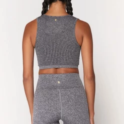 Spiritual Gangster Women's Clothing Metta Plunge Brami-Heather Grey