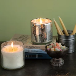 Himalayan Artisan Blown Glass Silver Tumblr