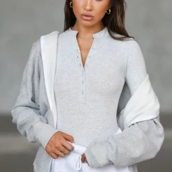 Joah Brown Women's Clothing Button Down Henley