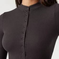 Joah Brown Women's Clothing Button Down Henley