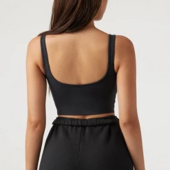 Joah Brown Contour Crop Tank Women's Clothing