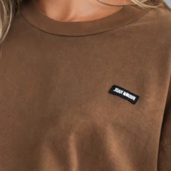 Joah Brown Women's Clothing Oversized Crew Tee - Toast
