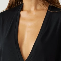 Joah Brown Plunge V Neck Tee