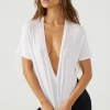 Joah Brown Plunge V Neck Tee