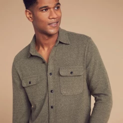 Faherty Legend Sweater Shirt - Olive