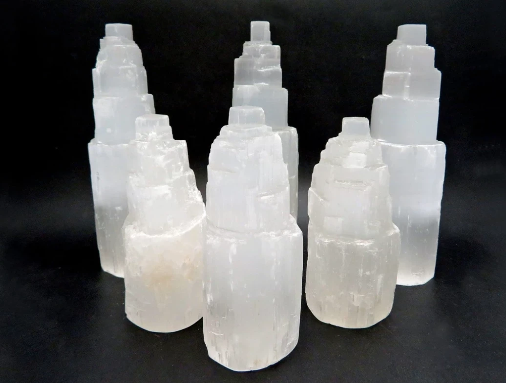 JNB Crystals Selenite Crystal Tower Home 4 JNB Crystals Selenite Crystal Tower Home