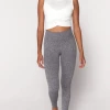 Spiritual Gangster Women's Clothing Love Sculpt Seamless Leggings- Heather Grey