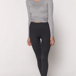 Spiritual Gangster Women's Clothing Love Sculpt Seamless Leggings-Black