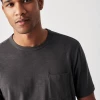 Faherty Sunwashed Pocket Tee-Black 2 Faherty Sunwashed Pocket Tee-Black
