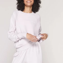 Spiritual Gangster Bridget Raglan Sweatshirt-Quartz Women's Clothing