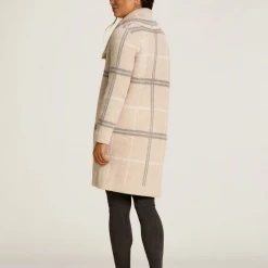 Barefoot Dreams CozyChic Windowpane Drape Cardigan Women's Clothing