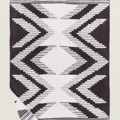 Barefoot Dreams CozyChic Textured Throw-Dark Brown/Almond