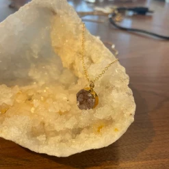 Jacqueline Nicole Brown Necklaces Circle Stone Necklace