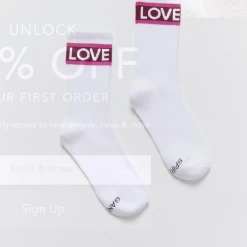 Spiritual Gangster Women's Clothing Love SG Sock