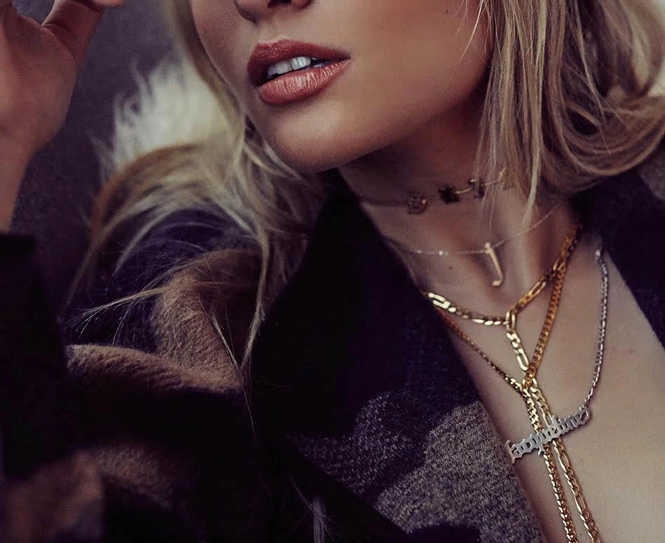 Jnbstyle Chokers Custom Love Letter Necklace 4 Jnbstyle Chokers Custom Love Letter Necklace