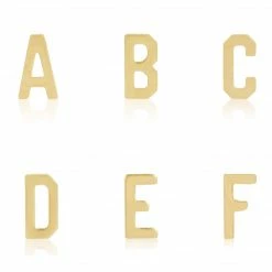 Jacqueline Nicole Brown Single Letter Necklace Necklaces