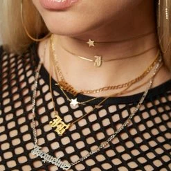 Jnbstyle Necklaces Goth Nameplate Necklace