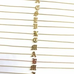 Jnbstyle Necklaces Single Letter Choker