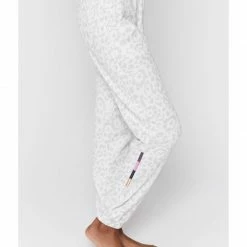 Spiritual Gangster Laguna Sweatpant - Snow Leopard Women's Clothing