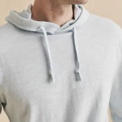 Faherty Men's Clothing Slub Cotton Hoodie - Sky